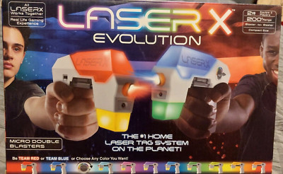 New Laser X Evolution Micro Double Blasters Laser Tag Game  -Shelf