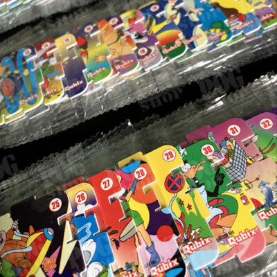 POGS QUBIX TAZOS 1999 Walkers Fully Sealed Mint Set 36/36 Looney Tunes POG SHOP