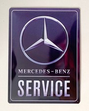 Mercedes Benz SERVICE - hochwertig geprägtes Schild Blechschild 40 x 30 cm - NEU