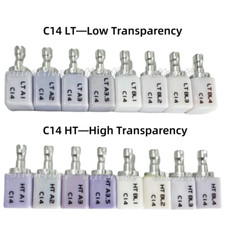 HT/LT C14 Dental Glass Ceramic Lithium Dislicate Blocks CEREC Emax CAD CAM Block