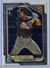 2024 Bowman - Chrome Prospects 1st J.D. Gonzalez #BCP-111 (RC) San Diego Padres