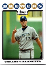 2008 Topps Updates & Highlights #UH38 Carlos Villanueva Gold Excellent