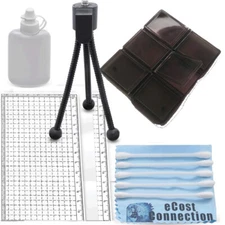 6 Pcs Deluxe Starter Kit for DSLR Cameras/Camcorders W/ Mini Tripod, Card Holder