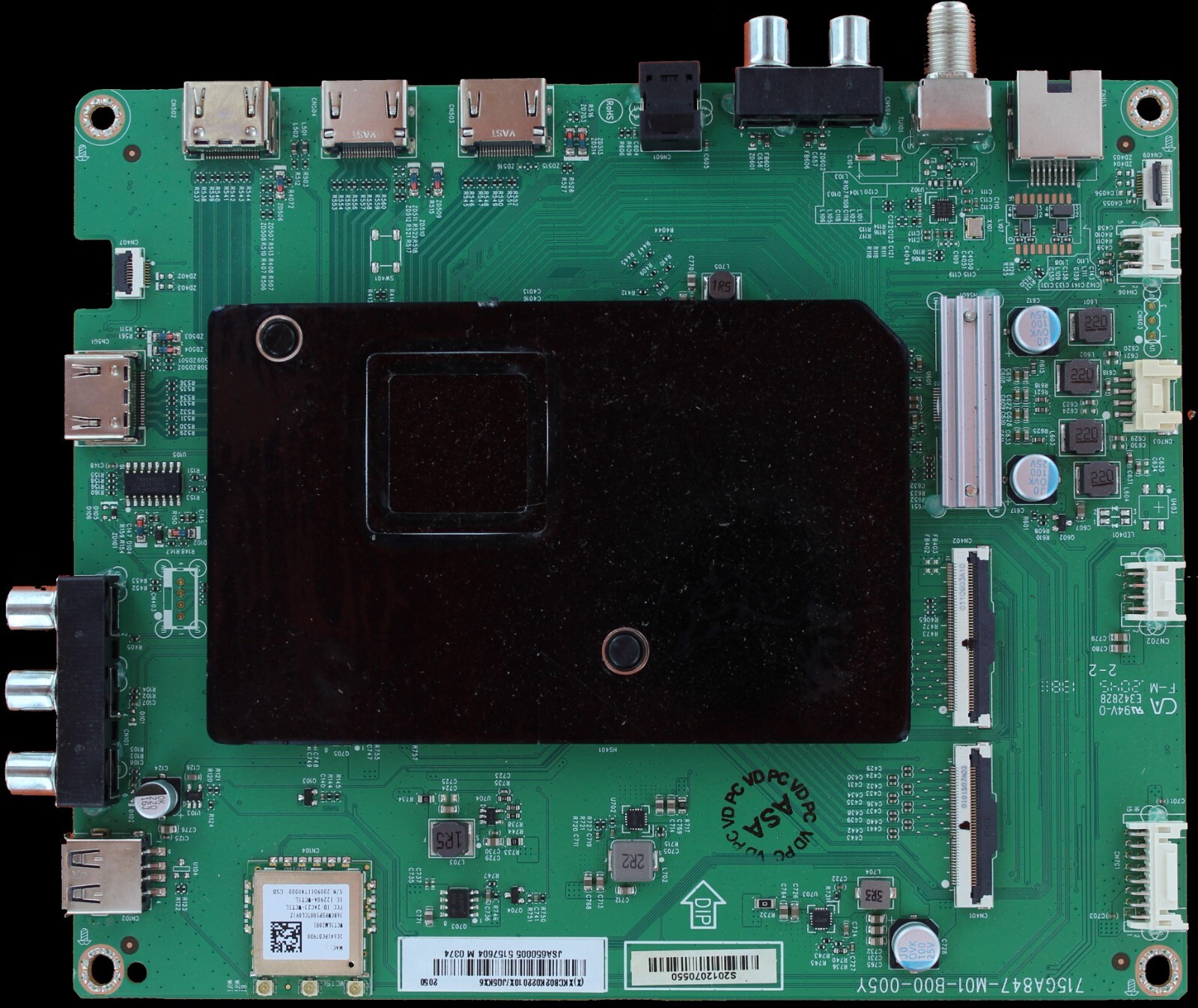 XKCB02K022010 VIZIO OLED65-H1 MAIN BOARD 756TXKCB02K022