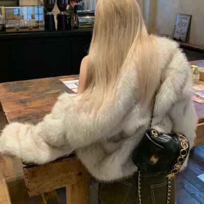 2024 Autumn Winter Fur Coat Women Short Lazy Wind Fox Fur 2024 Autumn Winter Fur Coat Women Short Lazy Wind Fox Fur