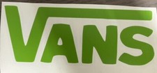 Vans off the wall die cut Vinyl car decal sticker skateboard lime green