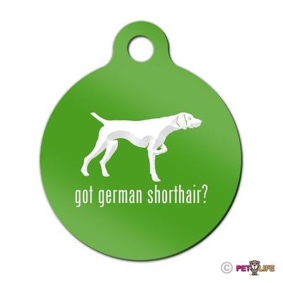 Got German Shorthaired Pointer Engraved Keychain / Round Tag with Tab gsp dk