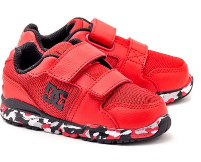 DC ADTS700030 FORTER V Toddler walking//Casual sneakers Red Fast Shipping L