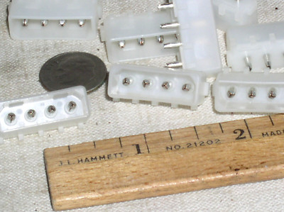 10 NEW TE AMP 350211-1 MATE-N-LOCK 4 PIN POS POSITION HEADER POWER PCB CONNECTOR