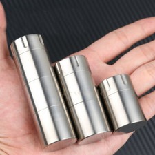 Titanium CNC Waterproof Box Storage Pill Case Sealed Medicine Bottle Container