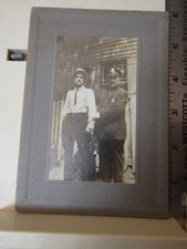 Photo c1920s Pennsylvania Police Officer hat badge #4 staged arrest 4x3" bw