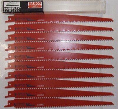 Bahco 3840-228-6-SL-10P 9'' 6TPI Wood Cutting Recip Blades 10pc