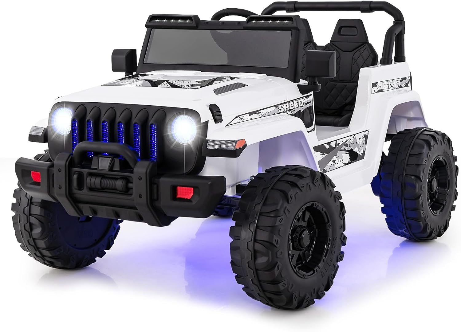 OLAKIDS Kids Ride on Truck, 12V Electric Vehicle with Remote Control, Battery Po