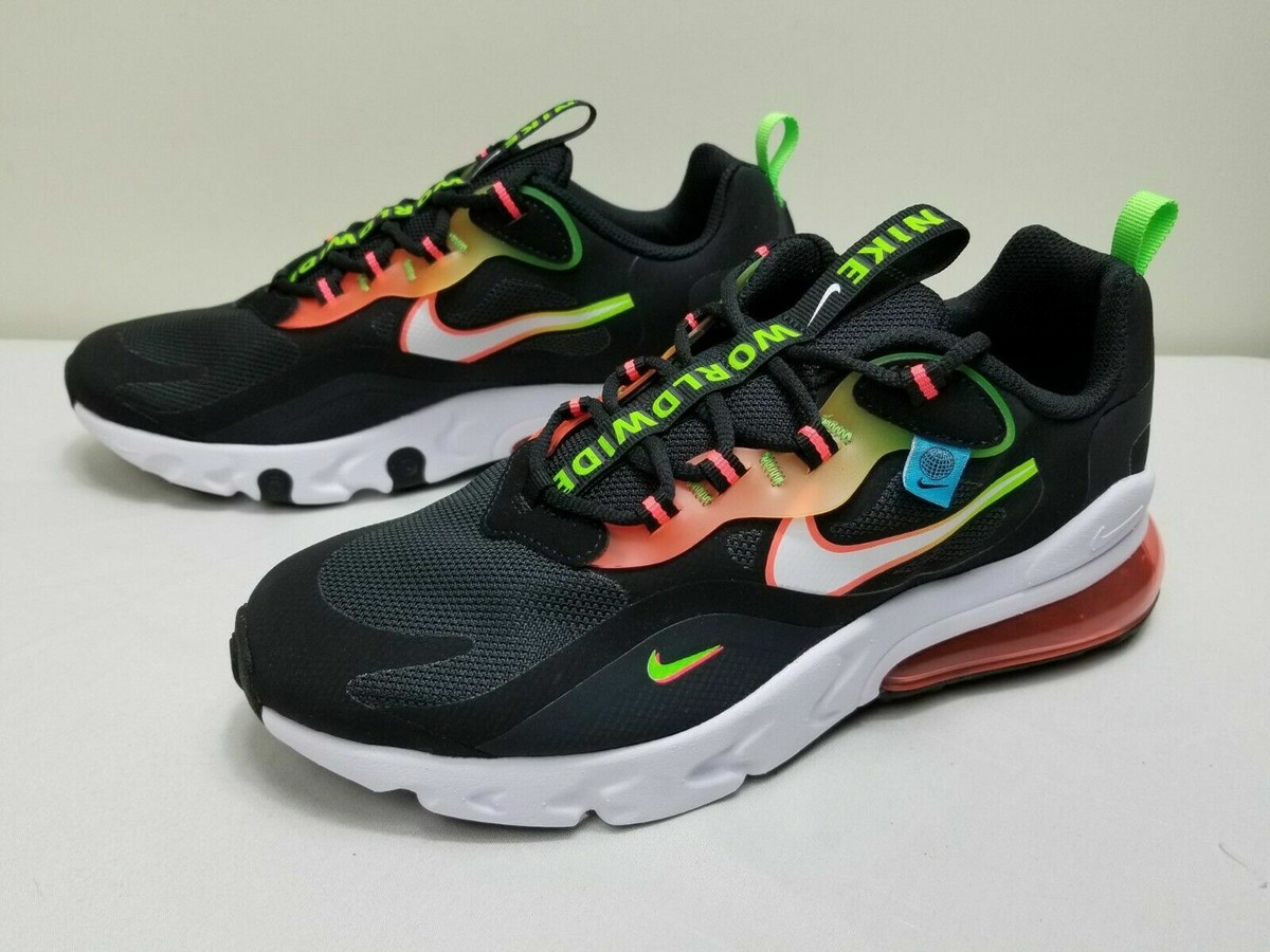 Nike Air Max 270 React GS Womens Blk/White Green Strike DB4676