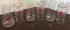 Seven Up 1970’s Glass Upside Down Cups