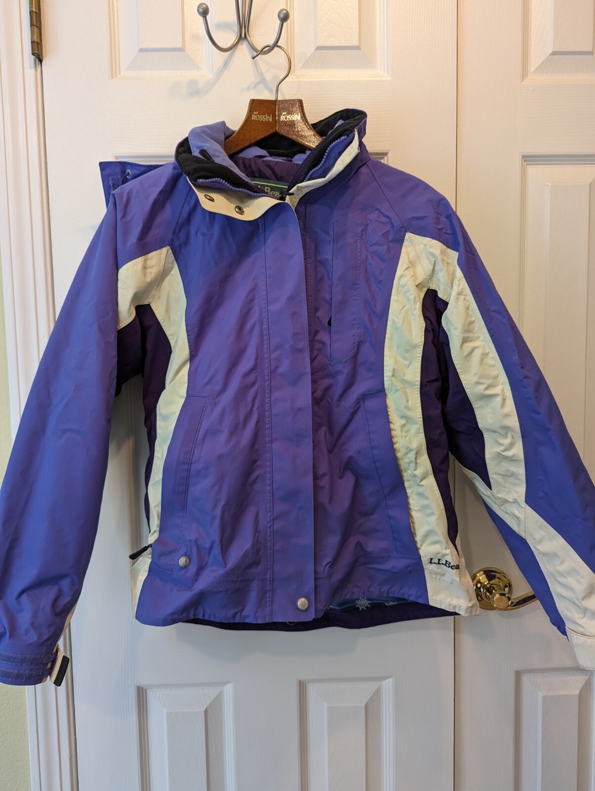 Vtg Y2K LL Bean Ski Jacket 3 In 1 Women’s Small Thinsulate Hooded Full
