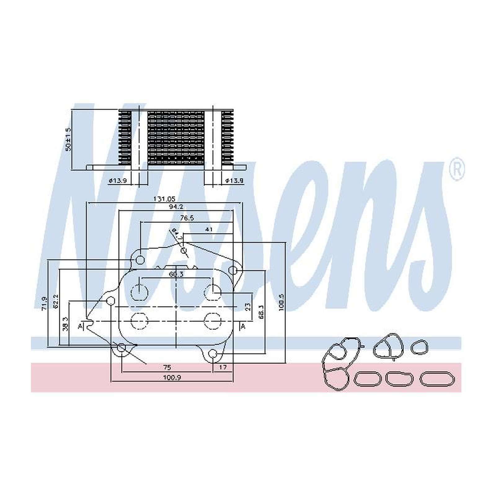 Nissens 90717 Oil Cooler for sale online | eBay