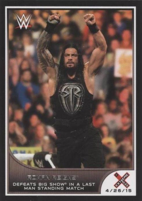 2016 Topps WWE Road to Wrestlemania - Roman Reigns #23 - 1 of 1