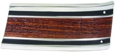 LOWER FRONT FENDER MOLDING LH SIDE 1969-72 CHEVROLET TRUCK W/CLIPS/WOOD