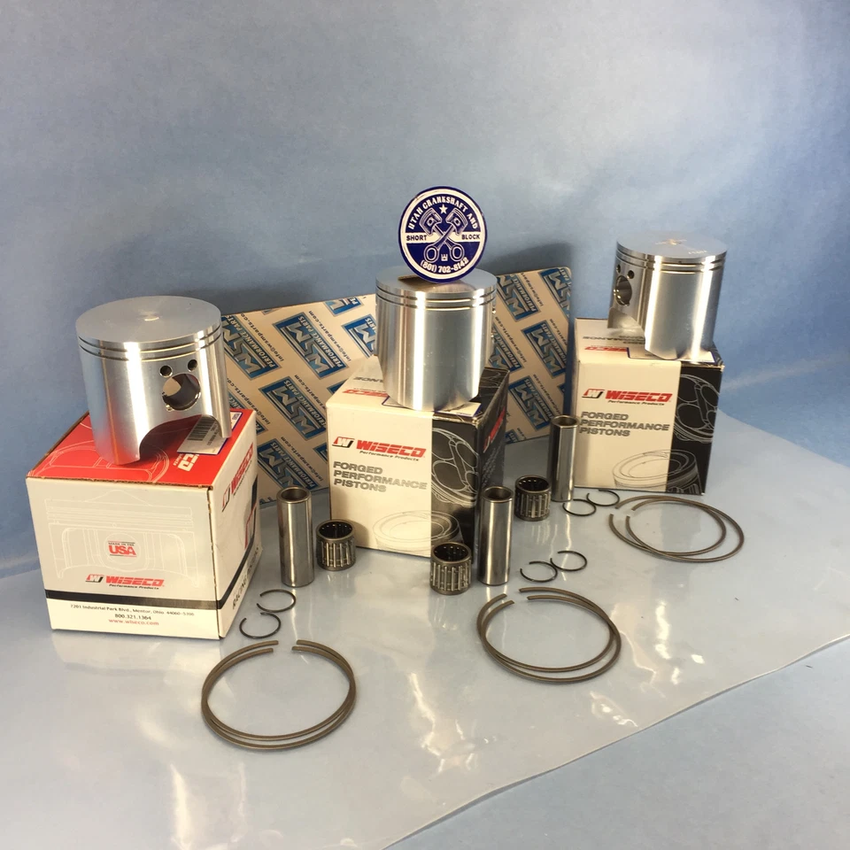 NEW WISECO KAWASAKI 1100 TRIPLE .5mm OVER PISTONS BEARINGS 1997-2003 ZXI STX - Image 3 of 4