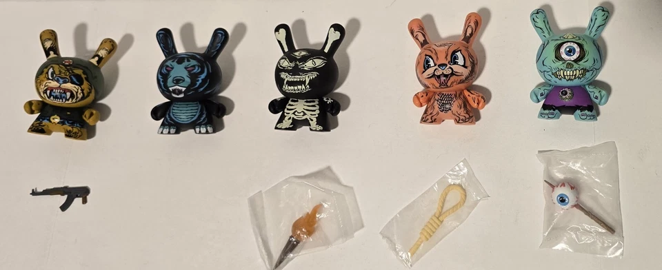 Kidrobot Dunny Lamour Supreme Super Soldier Lot Of 8 Mishka Series 3 Inch Мишка - Image 3 of 4