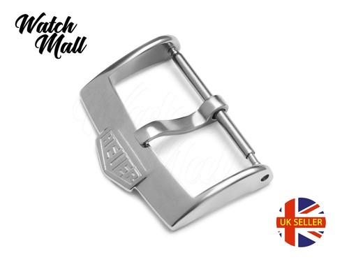 Correa de goma de cuero con cierre de hebilla de 20 mm para reloj TAG Heuer - Imagen 2 de 3