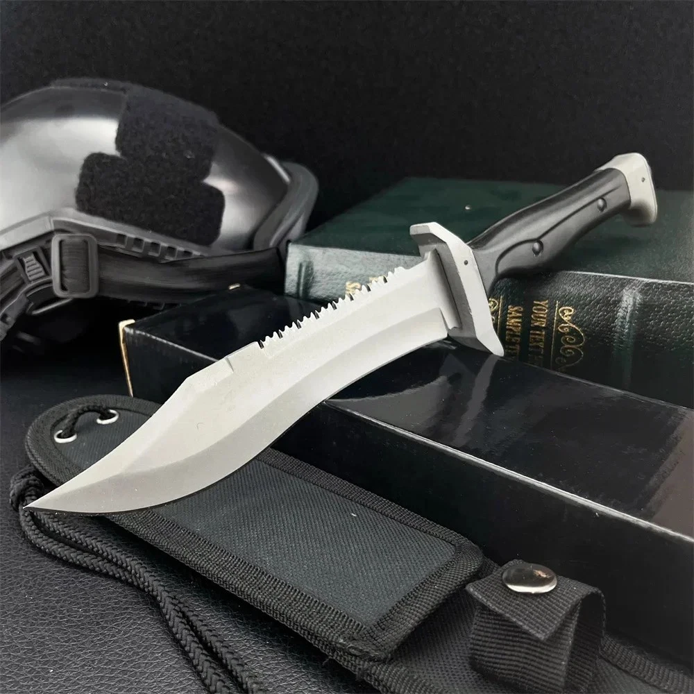 Bush Tactical Combat Survival Knife Fighting Bugout Emergency Fixed Blade Sharp