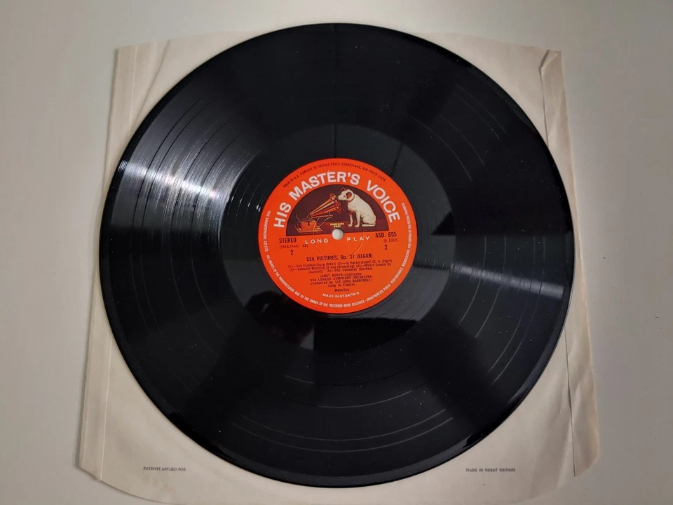 ASD 655 Jacqueline Du Pre Elgar Cello Concerto Barbirolli EX+ UK 1st Ed Semi EMI - Image 4 of 4