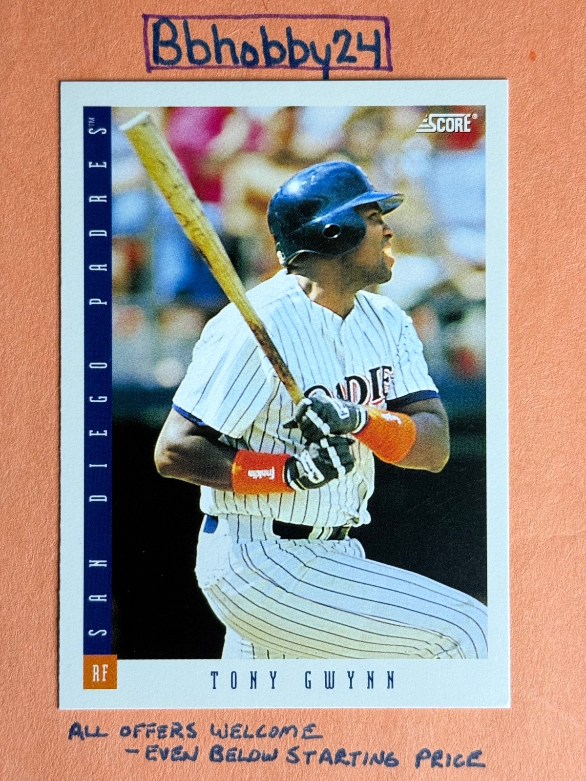 Tony Gwynn #24 Baseball Cards 1993 Score trading card — raw and PSA graded price guide