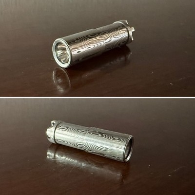 Very Rare Tain Stainless Steel Dama__us Flashlight Safe Queen Worldwide Shipping