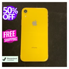Apple iPhone XR Unlocked (64GB) Verizon Att Tracfone - Red Blue Yellow