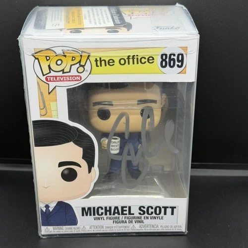 Steve Carell Signed Michael Scott 869 Funko Pop The Office w COA Autograph