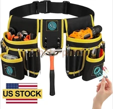 New Magnetic Tool Belt for Men, 26 Pockets Heavy Duty Tool Pouch US STOCK