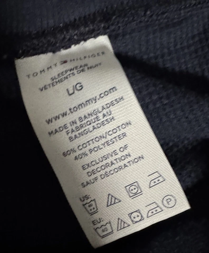 Lote de 3 pantalones de pijama para dormir para hombre azul marino con patrones 2 grandes 1 XL *Leer* Foto 3 de 4