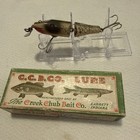 Vintage Creek Chub Bait Co Baby Jointed Pikie Minnow 2718, Box In Silver Flash — photo 1