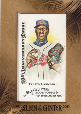Fausto Carmora 2015 Topps Allen & Ginter 10th Anniversary Framed Mini Bx12c