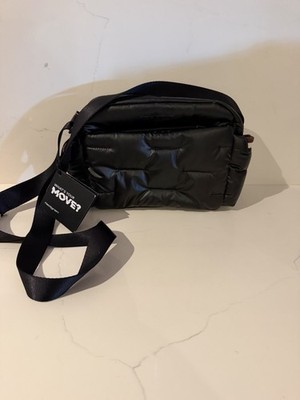 Hedgren Cocoon Black Quilted Puffer Crossbody Bag