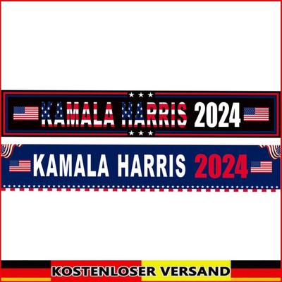 Kamala Harris Waltz For President 2024 Flag Banner 94x15in Outdoor Decorations