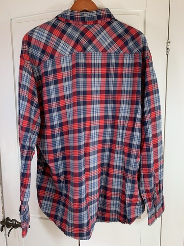 Noble Outfitters Plaid Flannel Button Up Long Sleeve Shirt Men XL Chores Work - Picture 3 of 12