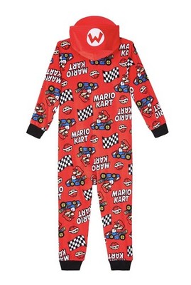 Nintendo Super Mario Kart Hooded Zip Pajama Suit Size L (10-12) NEW!!