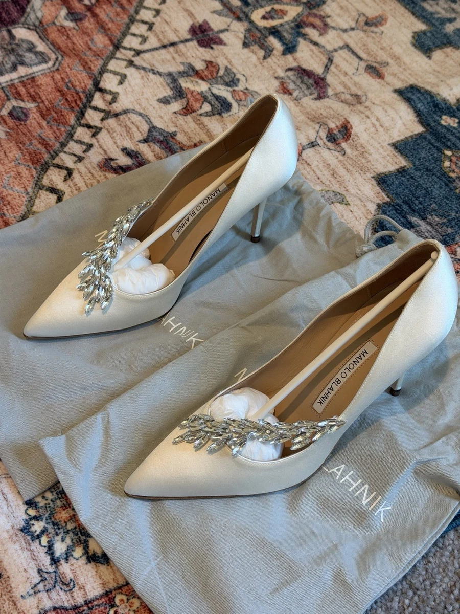 Manolo Blahnik White Heels for Women for sale | eBay