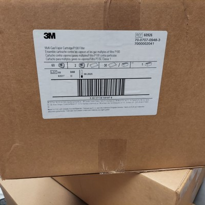 #ad Box Of 3M 60926 Multi Gas Vapor Replacement PPE Respirator $600.00