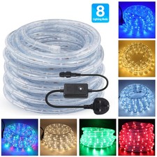 LED Rope Lights 220V Waterproof Garden Indoor Outdoor String Light Tube UK Plug