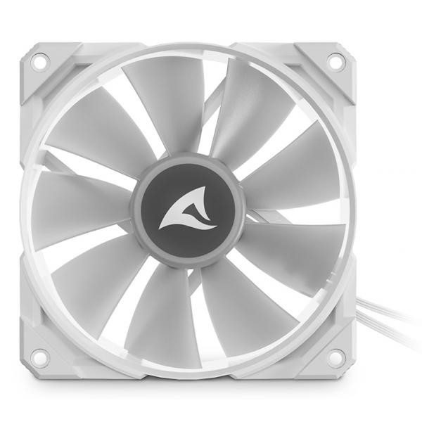 REBELF50PWMARGBWHITE Sharkoon F50 Case per computer Ventilatore 12 cm Grigio, Bi - Immagine 2