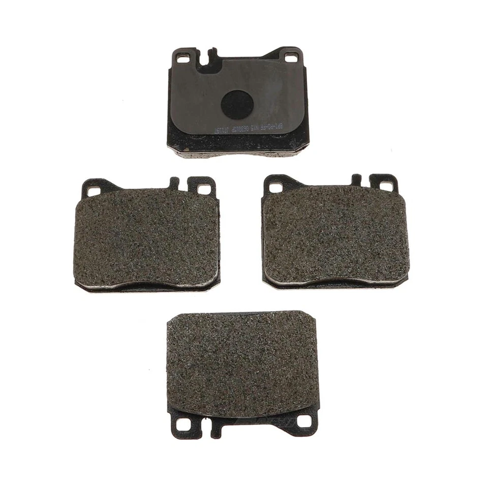 Rotores de freio dianteiros traseiros e pastilhas de freio metálicas para 1981-1984 Mercedes-Benz 300TD - Imagem 2 de 4