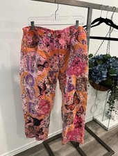 magnolia pearl Cotton Pink Bird Butterfly Trousers Pants OS item B11 