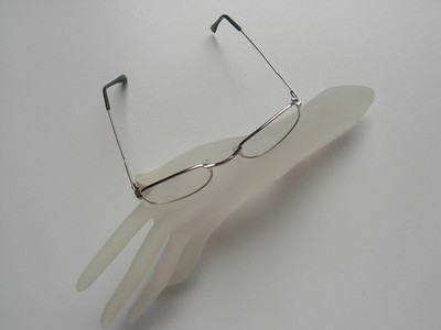 Modische Lesebrille Lesehilfe Metallrahmen Kunststoffgläser  silber  +3,5