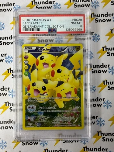 Pikachu Generations Radiant Collection #RC29 2016 Pokemon XY PSA 8
