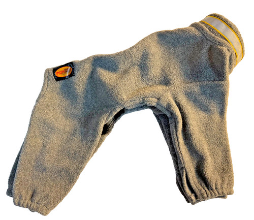 Muttluks Dog Fleece Suit XS Small Gray Full Body Pet Outfit Warm Winter