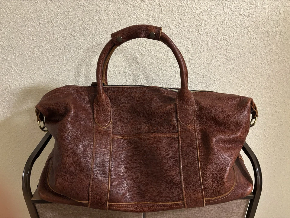 *Brand New* Portland Leather Leather Duffle Bag Nutmeg FREE SHIPPING - Image 2 of 4